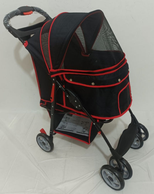 Red and Black Pet Stroller
